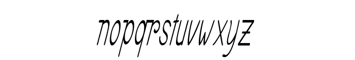 Gavol-ExtracondensedItalic Font LOWERCASE