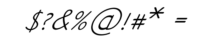 Gavol-Italic Font OTHER CHARS