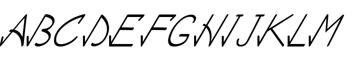 Gavol-Italic Font UPPERCASE