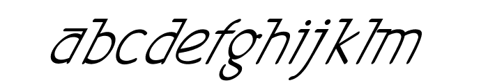 Gavol-Italic Font LOWERCASE