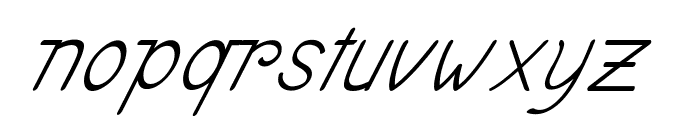 Gavol-Italic Font LOWERCASE