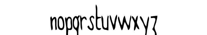 Gawky Font LOWERCASE