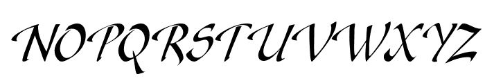 Gaze Condensed Italic Font UPPERCASE