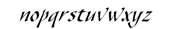 Gaze Condensed Italic Font LOWERCASE