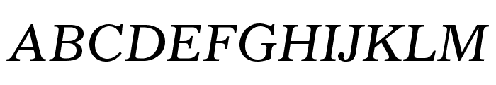 GazetteLTStd-Italic Font UPPERCASE