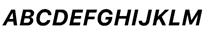 Galvji-BoldOblique Font UPPERCASE