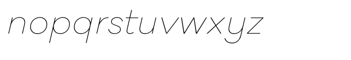 Galano Classic Alt Thin Italic Font LOWERCASE