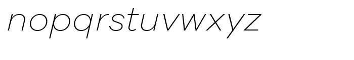 Galano Grotesque Alt ExtraLight Italic Font LOWERCASE