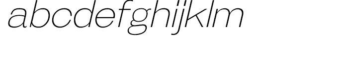 Galderglynn Esquire Extra Light Italic Font LOWERCASE