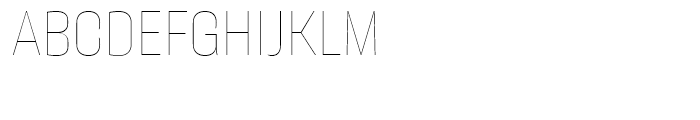 Galeana Condensed Thin Font UPPERCASE