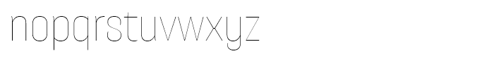 Galeana Condensed Thin Font LOWERCASE