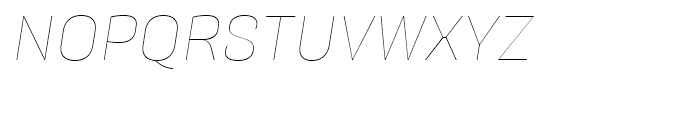 Galeana Standard Thin Italic Font UPPERCASE