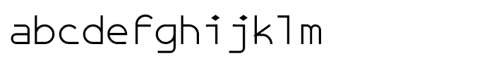 Galexica Mono Regular Font LOWERCASE