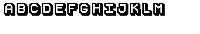 GameOver Shaded Font LOWERCASE