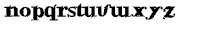 Gans Antigua Lined Font LOWERCASE