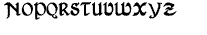 Gans Antigua Manuscrito Lined Font UPPERCASE