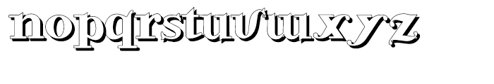 Gans Antigua Shadow Font LOWERCASE