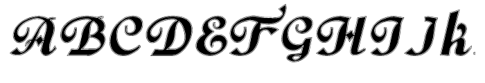 Gans Fulgor Lined Font UPPERCASE