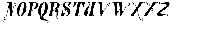 Gans Tipo Adorno Solid Italic Font UPPERCASE