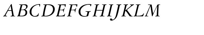 Garamond 3 Italic Font UPPERCASE