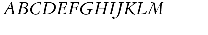 Garamond 3 LT Italic Font UPPERCASE