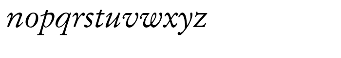 Garamond Antiqua Kursiv Font LOWERCASE