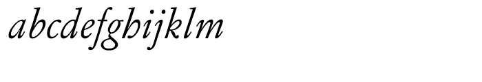 Garamond FB Text Regular Italic Font LOWERCASE