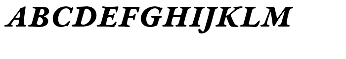 Garamond Premier Bold Italic Caption Font UPPERCASE