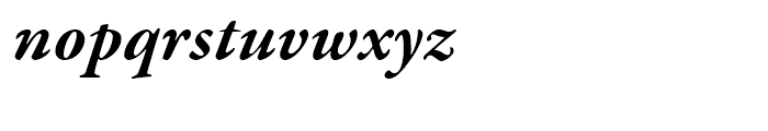 Garamond Premier Bold Italic Font LOWERCASE