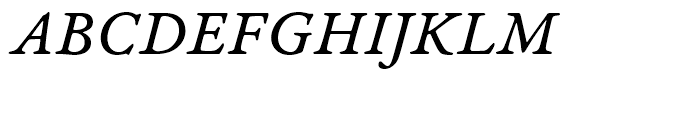 Garamond Premier Italic Caption Font UPPERCASE