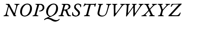 Garamond Premier Italic Caption Font UPPERCASE