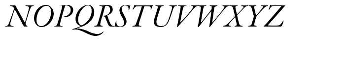 Garamond Premier Italic Subhead Font UPPERCASE