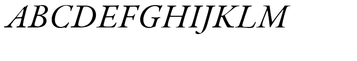 Garamond Premier Italic Font UPPERCASE
