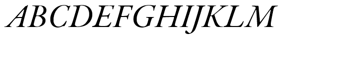 Garamond Premier Medium Italic Subhead Font UPPERCASE