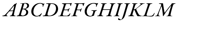 Garamond Premier Medium Italic Font UPPERCASE
