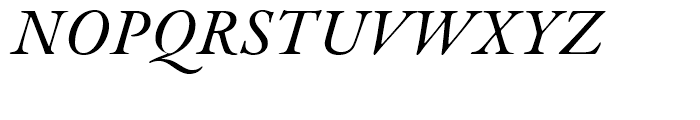 Garamond Premier Medium Italic Font UPPERCASE