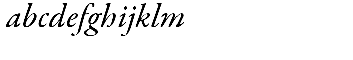 Garamond Premier Medium Italic Font LOWERCASE