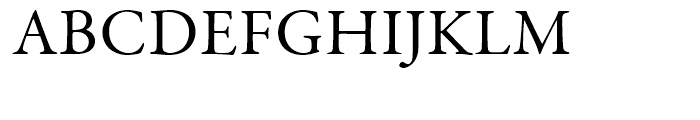 Garamond Premier Roman Font UPPERCASE