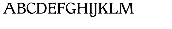 Gargoyle Medium with OSF Font UPPERCASE