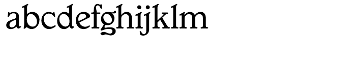Gargoyle Medium with OSF Font LOWERCASE