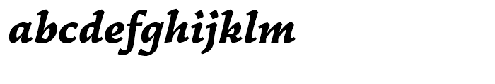 Garibaldi Black Italic Font LOWERCASE