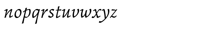 Garibaldi Italic Font LOWERCASE