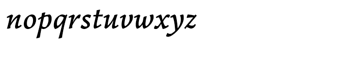 Garibaldi Medium Italic Font LOWERCASE