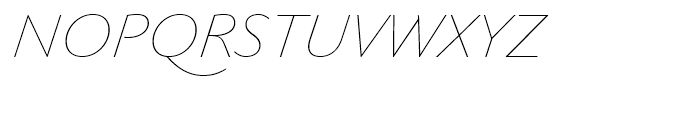 Gaultier Thin Italic Font UPPERCASE