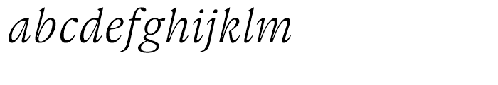 Gauthier FY Italic Font LOWERCASE