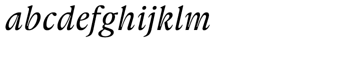 Gauthier FY Medium Italic Font LOWERCASE