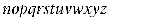 Gauthier FY Medium Italic Font LOWERCASE