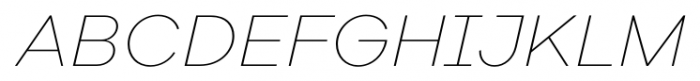 Galano Grotesque Alt Thin Italic Font UPPERCASE