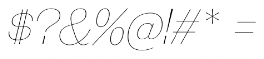 Galderglynn Esquire UltraLight Italic Font OTHER CHARS