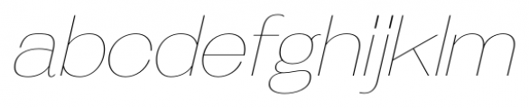 Galderglynn Esquire UltraLight Italic Font LOWERCASE